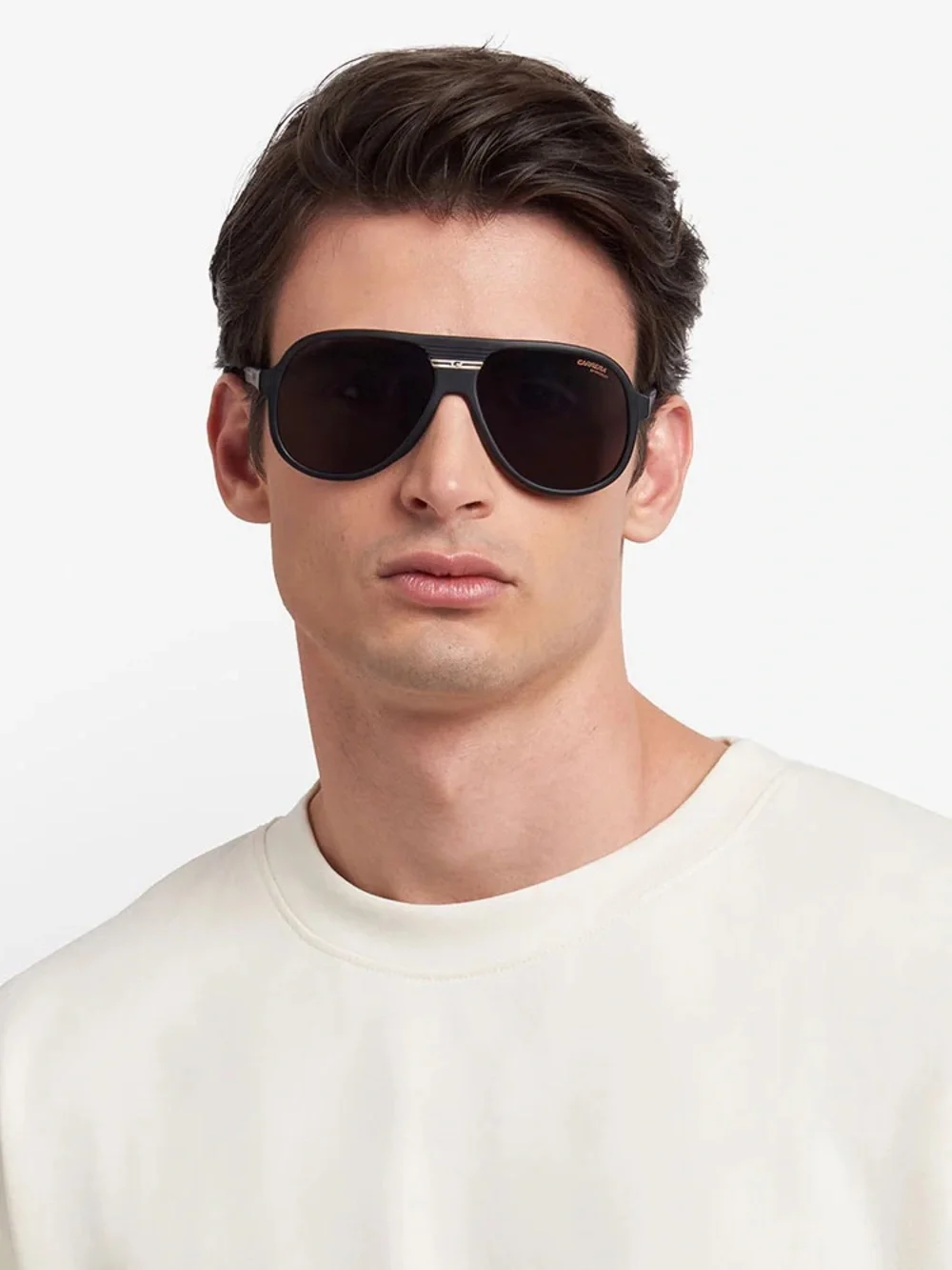 New Carrera C SPORT 07/S 10AK2 Unisex Cream Aviator Sunglasses Authentic